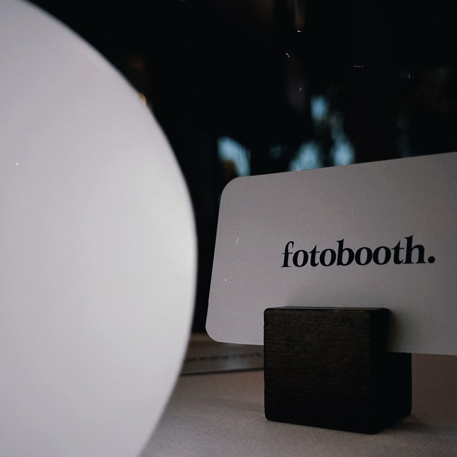 fotobooth branding on-site at an event