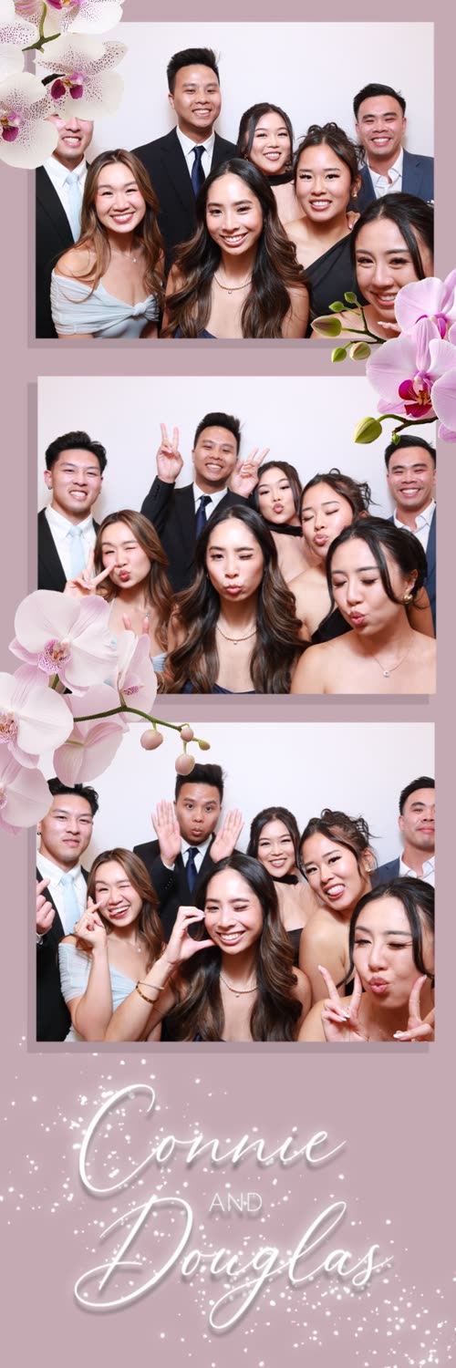 Wedding photo booth strip